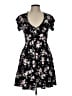 No Boundaries Floral Black Casual Dress Size L - photo 1