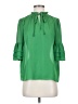 Sugar Lips 100% Polyester Green 3/4 Sleeve Blouse Size S - photo 1