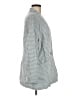 Madewell 100% Linen Checkered-gingham Teal Blazer Size M - photo 4
