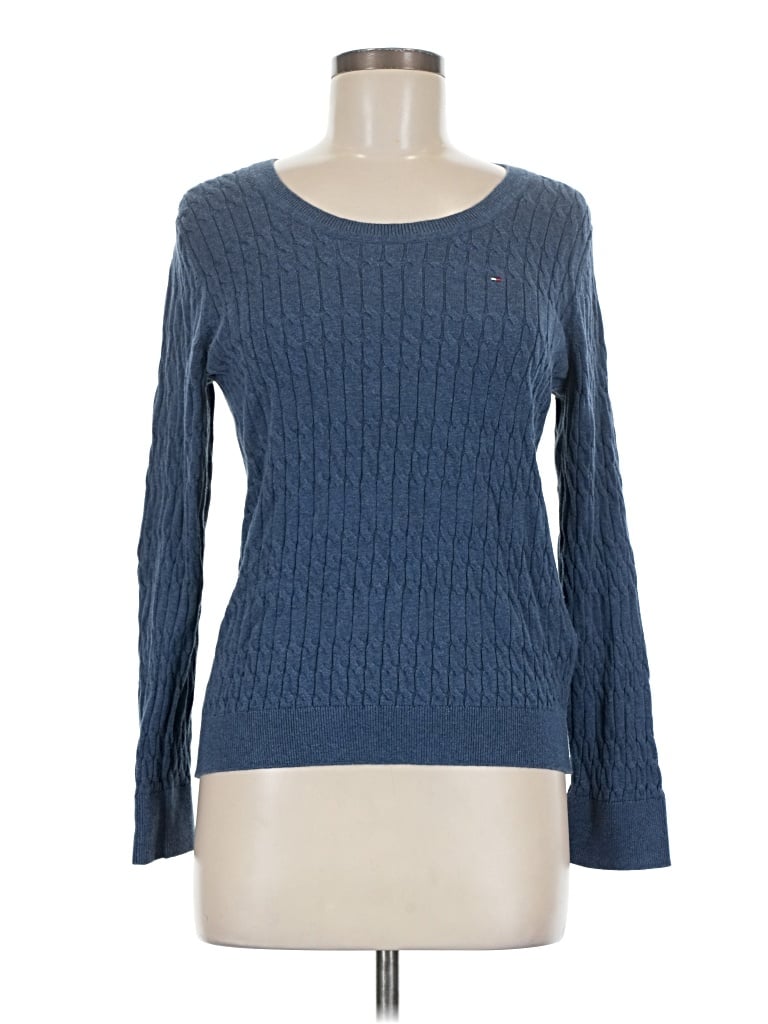 Pre-owned Tommy Hilfiger Pullover Sweater In Blue