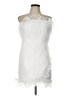 Lulu 100% Polyester White Cocktail Dress Size L - photo 1