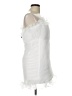 Lulu 100% Polyester White Cocktail Dress Size L - photo 4