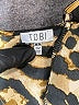 TOBI 100% Polyester Animal Print Gold Cocktail Dress Size M - photo 7