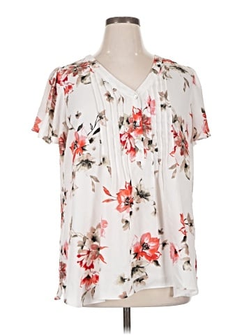 Rose + Olive Short Sleeve Blouse (view 1)