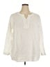 J.Jill 100% Linen Ivory Long Sleeve Blouse Size 2X - photo 1