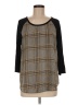 Kaileigh 100% Polyester Black 3/4 Sleeve Top Size M - photo 1