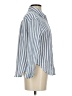 Caslon 100% Cotton Stripes Blue Long Sleeve Button-Down Shirt Size XS - photo 4