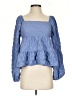 Altar'd State Blue Long Sleeve Blouse Size S - photo 1