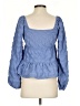 Altar'd State Blue Long Sleeve Blouse Size S - photo 2