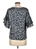 Vince Camuto 100% Polyester Blue Short Sleeve Blouse Size L - photo 2