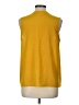 Maison Jules Yellow Sleeveless Button-Down Shirt Size L - photo 2