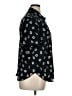 Talbots Floral Black Short Sleeve Button-Down Shirt Size XL - photo 4