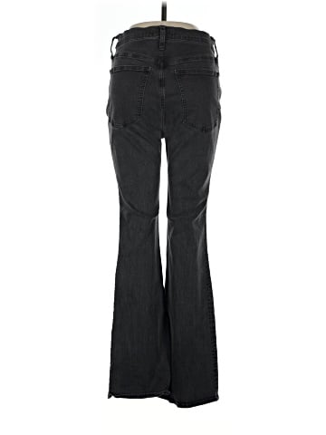 Madewell Skinny Flare Jeans in Black Frost Wash (view 2)
