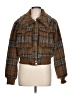 7 For All Mankind 100% Recycled Polyester Plaid Brown Jacket Size L - photo 1