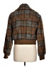 7 For All Mankind 100% Recycled Polyester Plaid Brown Jacket Size L - photo 2