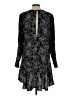Leith 100% Polyester Paisley Black Casual Dress Size L - photo 2