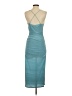 Hello Molly 100% Polyester Teal Blue Cocktail Dress Size 4 - photo 2