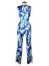 Nicole Miller New York Tropical Blue Jumpsuit Size 6 - photo 2