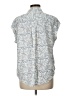 JACHS 100% Rayon Paisley Blue Sleeveless Button-Down Shirt Size L (estimated) - photo 2