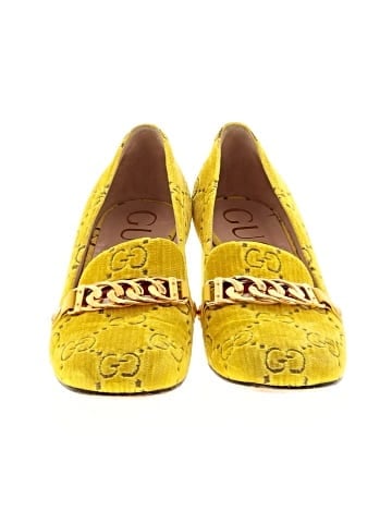 Gucci Velvet GG Sylvie Loafers (view 2)
