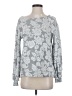 Ellen Tracy Floral Silver Pullover Sweater Size S - photo 1