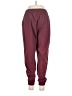 Athleta Solid Burgundy Track Pants Size L - photo 2
