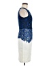 Noir 100% Silk Blue Cocktail Dress Size 6 - photo 4