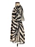 H&M 100% Polyester Animal Print Tan Casual Dress Size XS - photo 5