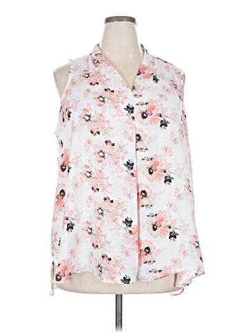 Massini Sleeveless Button-Down Shirt (view 1)