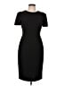 Calvin Klein Solid Black Cocktail Dress Size 10 - photo 1
