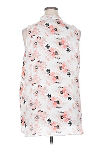 Massini Sleeveless Button-Down Shirt (view 2)