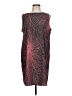 Halogen 100% Polyester Graphic Burgundy Cocktail Dress Size L - photo 1