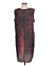 Halogen 100% Polyester Graphic Burgundy Cocktail Dress Size L - photo 2