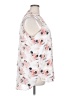 Massini Floral White Sleeveless Button-Down Shirt Size 2X - photo 4