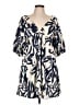 She + Sky 100% Polyurethane Print Blue Casual Dress Size L - photo 1