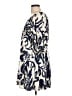 She + Sky 100% Polyurethane Print Blue Casual Dress Size L - photo 5