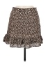 Aqua 100% Polyester Animal Print Brown Casual Skirt Size M - photo 1