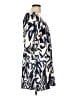 She + Sky 100% Polyurethane Print Blue Casual Dress Size L - photo 4