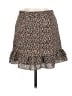 Aqua 100% Polyester Animal Print Brown Casual Skirt Size M - photo 2