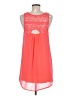 Sequin Hearts 100% Polyester Orange Sleeveless Blouse Size M - photo 2