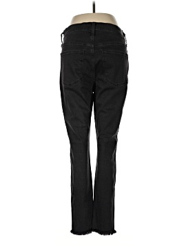 Madewell Petite 10" High-Rise Skinny Jeans in Berkeley Black: Button-Through Edition (view 2)