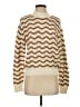 Rebecca Taylor Chevron-herringbone Tan Pullover Sweater Size S - photo 1