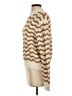 Rebecca Taylor Chevron-herringbone Tan Pullover Sweater Size S - photo 5