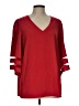 Unbranded Red 3/4 Sleeve Blouse Size L - photo 1