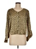 Levi's 100% Polyester Green 3/4 Sleeve Blouse Size M - photo 1