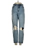 Missguided Hearts Blue Jeans Size 2S - photo 1