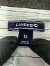 Lands' End 100% Cotton Stripes Ivory Long Sleeve Blouse Size 16 - photo 7