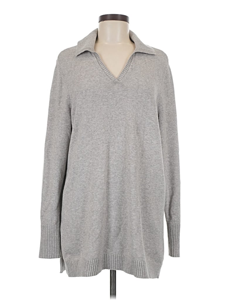 Pre-owned Purejill Pullover Sweater In Gray