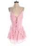 Free People 100% Viscose Pink Romper Size M - photo 1