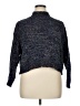 Alya Tweed Blue Turtleneck Sweater Size XL - photo 1